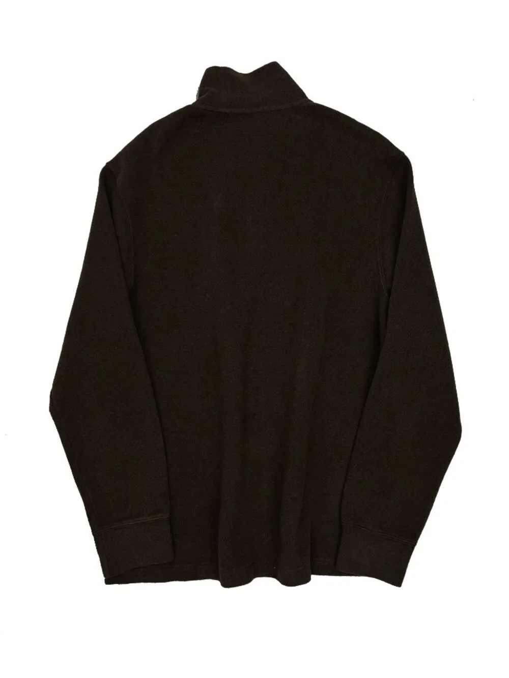 Polo Ralph Lauren NEW NWT French-Rib Quarter-Zip Nutmeg Brown Sweater Mens S